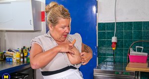 Mature NL picture collection featuring sexy young girl in scene with inserting a toy in cunt